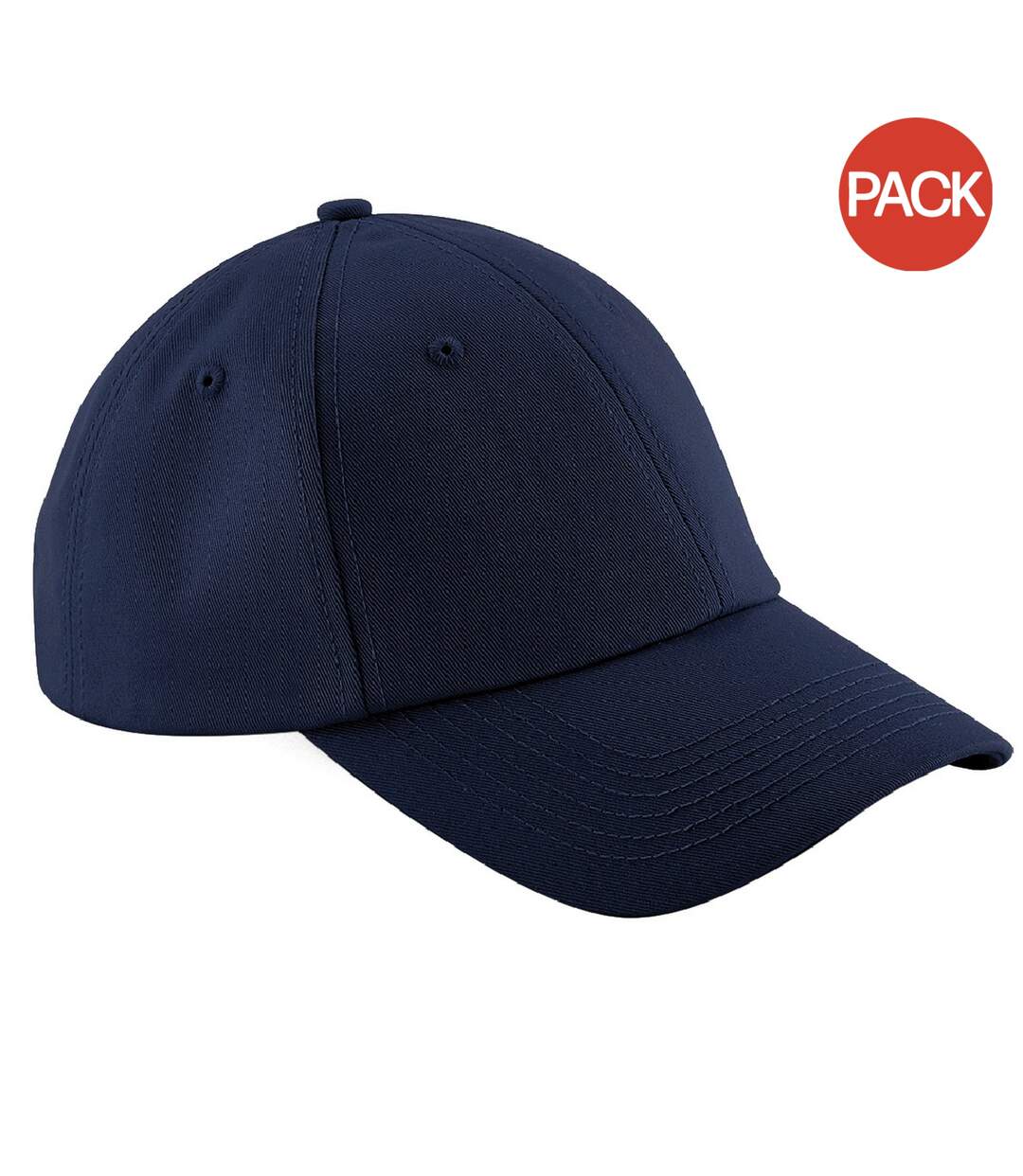 Lot de 2  casquettes adulte bleu marine Beechfield-1