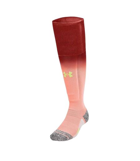 Unisex Adult Magnetico Ombre Pocket Sports Socks Orange Maroon Under Armour