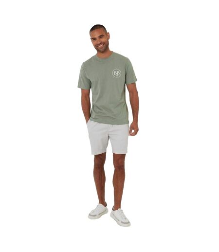 Mens Rune Regular T-shirt Sage Threadbare