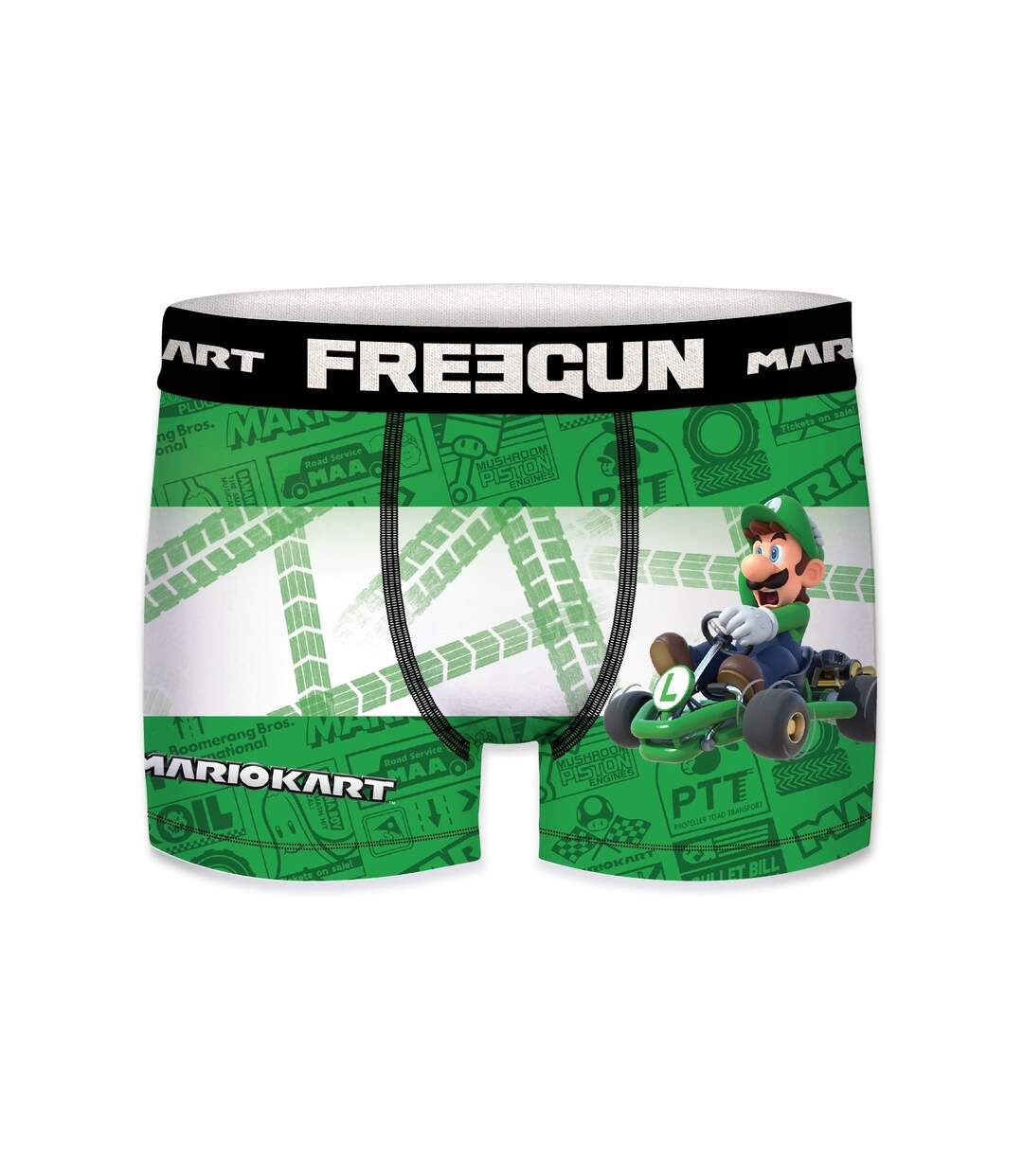 Boxer Homme Mario Kart, Calecon Homme Luigi, Stretch & Ajustement Parfait-1