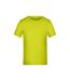 T-shirt active enfant jaune fluo James and Nicholson-1