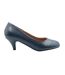 Where´s that from womens/ladies shea faux suede low heel court pumps dark blue Where's That From-1