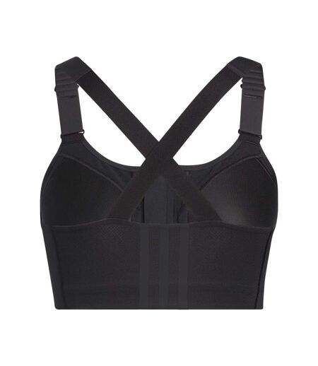 Womens/ladies Tlrd Impact Sports Bra Black White Adidas