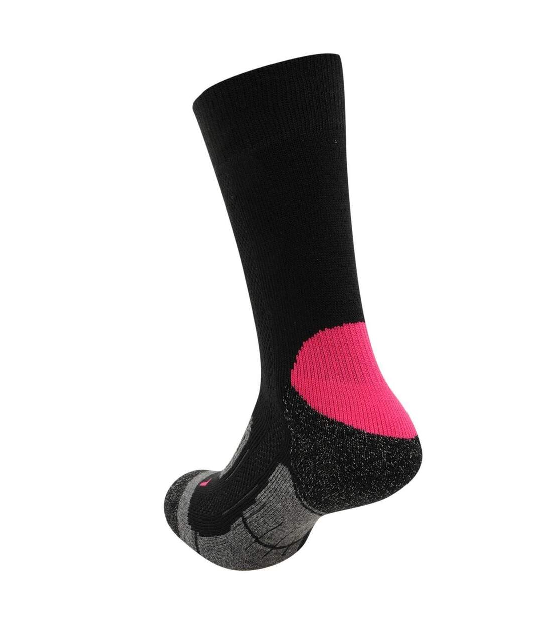 Pack Of 2  Womens/ladies Walking Socks  Black Fucshia Passion Karrimor-3