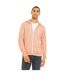 Bella + Canvas Adults Unisex Full Zip Hoodie (Peach) - UTPC3874-1