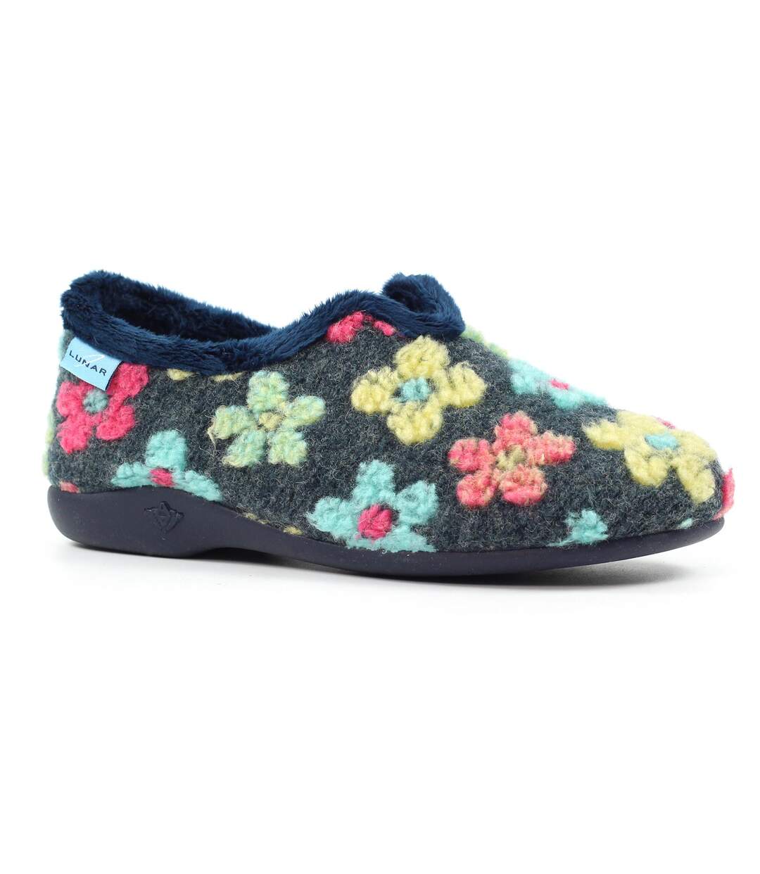 Chaussons Lychee Femme Bleu Lunar-1