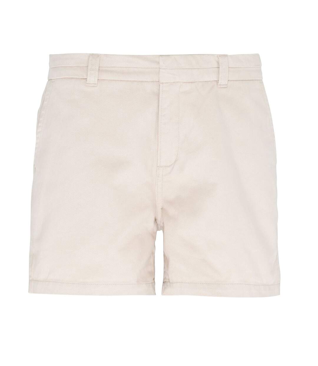 Short en coton pour femme - AQ061 - beige clair naturel-2