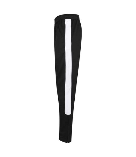 Finden & Hales Unisex Adult Tracksuit Bottoms (Black/White) - UTRW7823