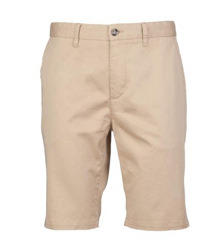 Front Row Mens Cotton Rich Stretch Chino Shorts (Stone)
