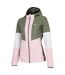 Womens/ladies Lively Padded Jacket Olivine Green Crystal Rose Dare 2B-4