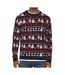 Pull de Noël Marine/Rouge Homme Only & Sons Xmas - L