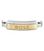 Mens Devon Black Ion Plating Bracelet One Size Light Yellow Steel Boss-2