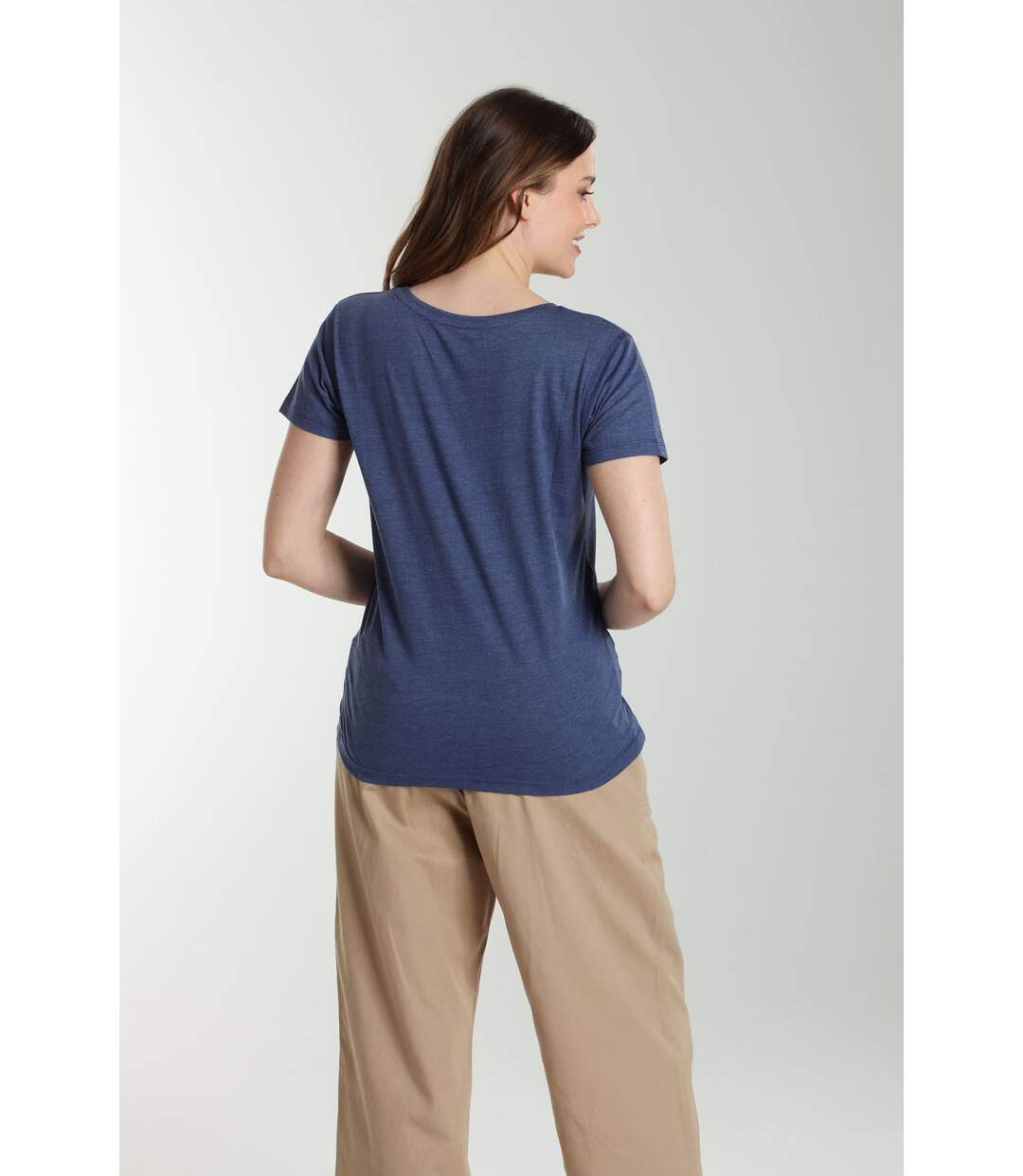 Tee shirt col v manches courtes femme Maddy Twilight  | Gerard Pasquier-3