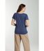 Tee shirt col v manches courtes femme Maddy Twilight  | Gerard Pasquier-3