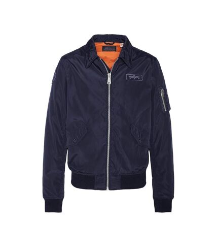 Veste Bombers Marine Homme Schott Blouson Cwu - L