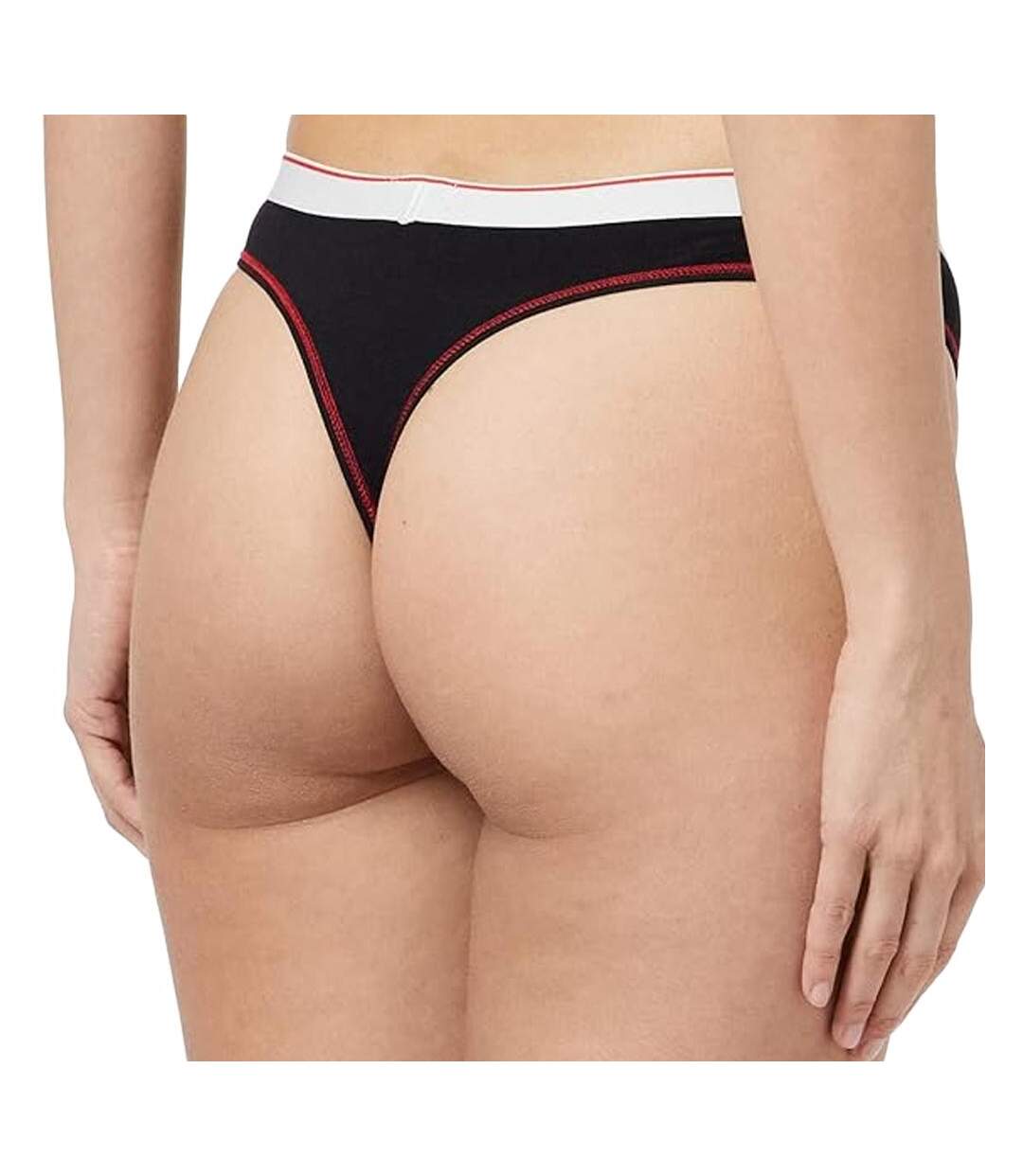 String Noir/Rouge Femme Diesel Perizoma - L