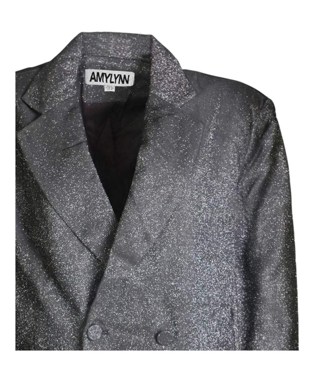 Blazer Motif/style Métallisé Ezra Femme Argenté AmyLynn-3