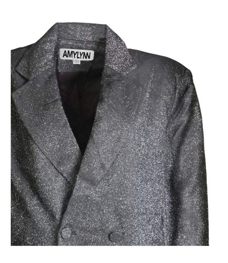 Blazer Motif/style Métallisé Ezra Femme Argenté AmyLynn
