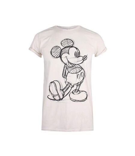 Disney - T-shirt - Femme (Beige pâle / Noir) - UTTV568