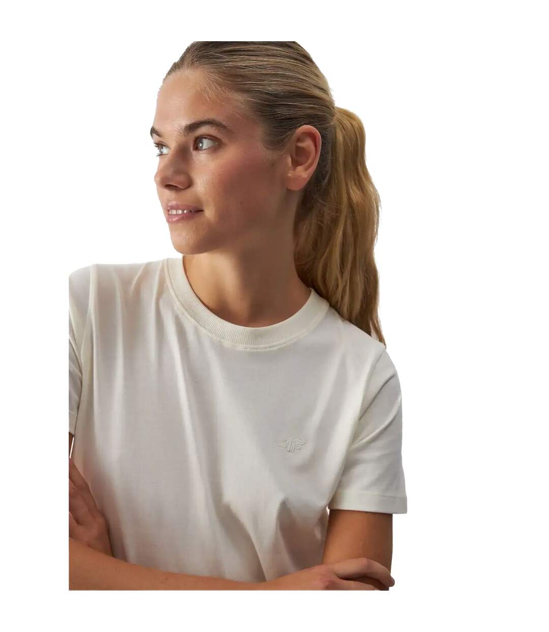T-shirt Waw24ttshf1650 Femme Beige 4F-3