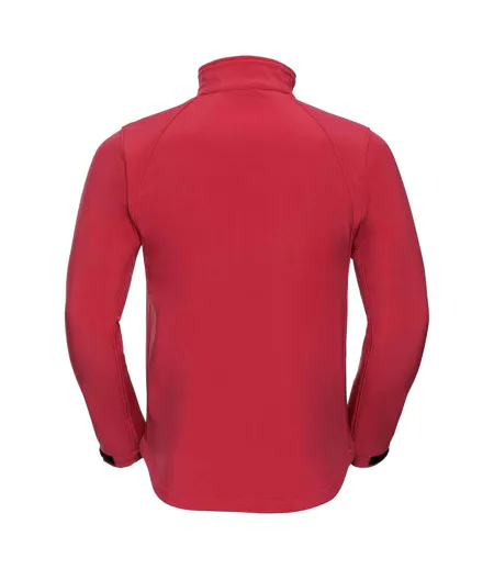 Veste Softshell Résistante À L'eau Et Au Vent Pour Hommes Rouge Russell