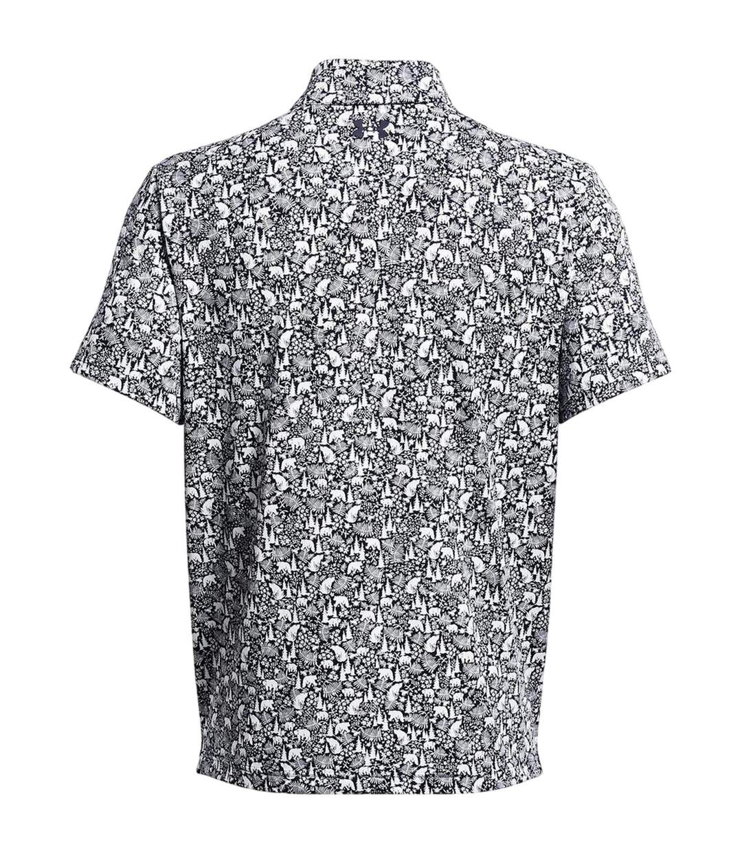 Mens Playoff Performance Polo Shirt Blue Under Armour-3