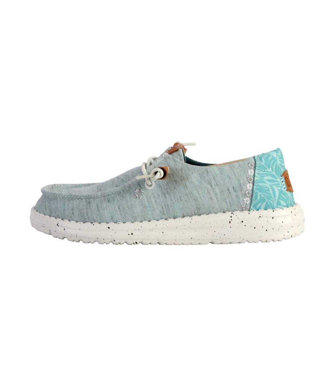 Moccassin à Lacets Hey Dude Wendy Heathered Slub Tropical-1