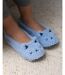 Isotoner Chaussons extra-light Ballerines femme imitation fourrure, semelle antidérapante-2