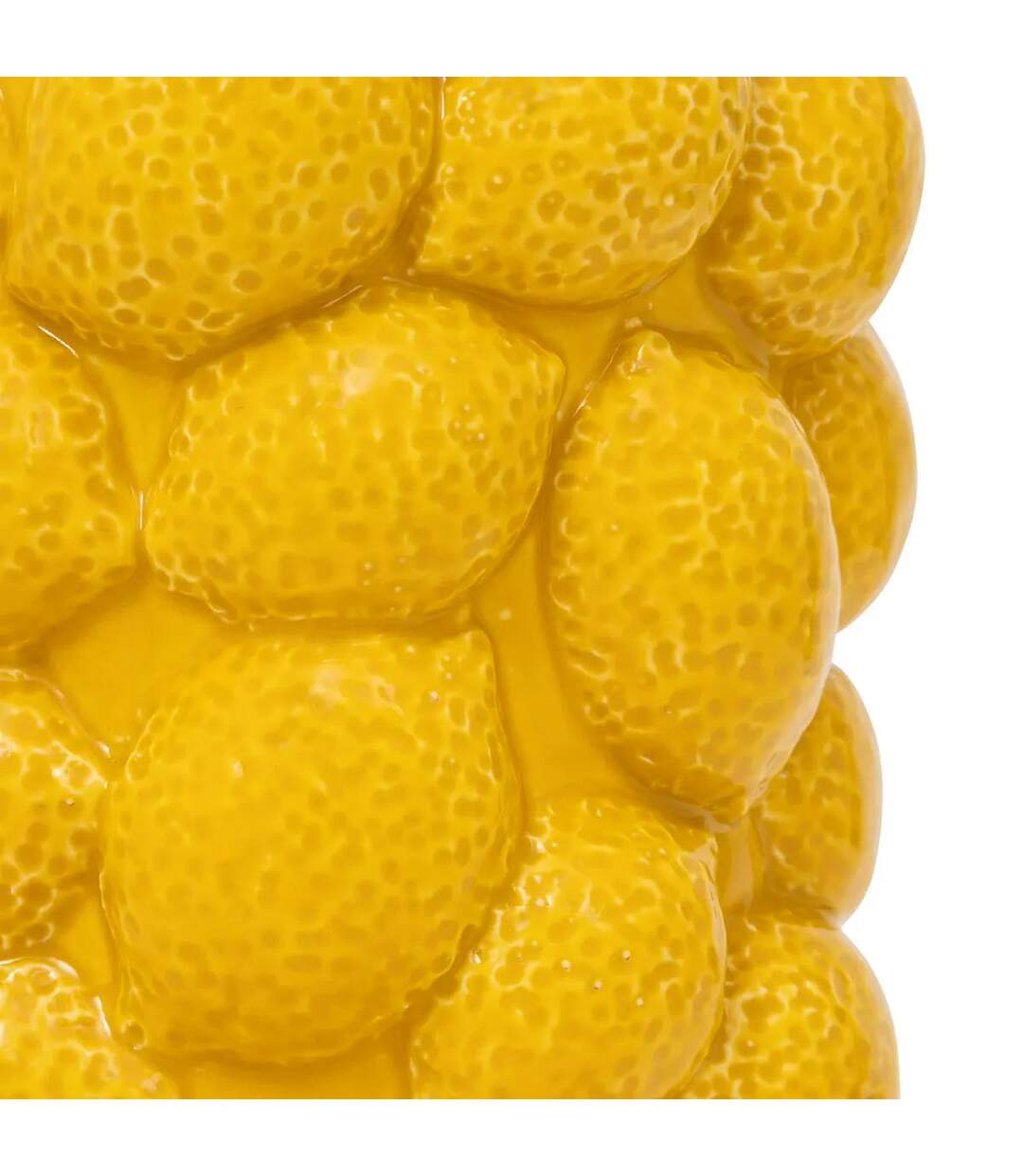 Vase Citron en Céramique Yucatan 18cm Jaune-2