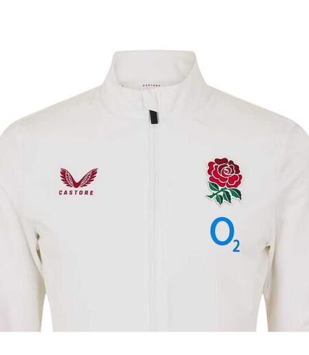 Veste Motif/style Rugby Angleterre Femme Blanc Rouge Castore