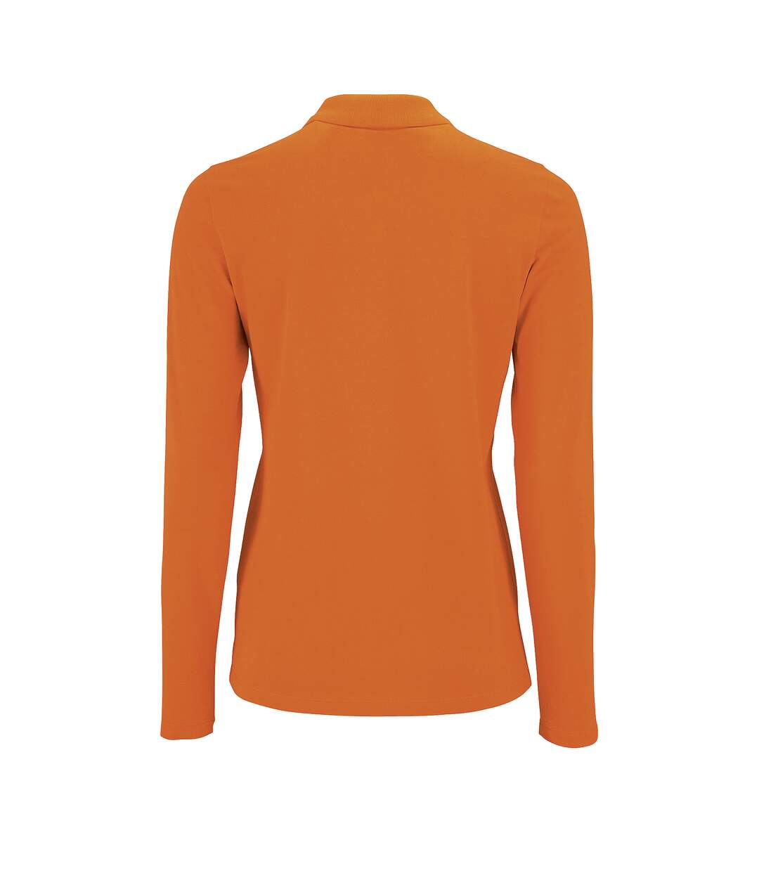 Polo manches longues perfect femme orange SOLS