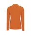 SOLS Womens/Ladies Perfect Long Sleeve Pique Polo Shirt (Orange) - UTPC2908