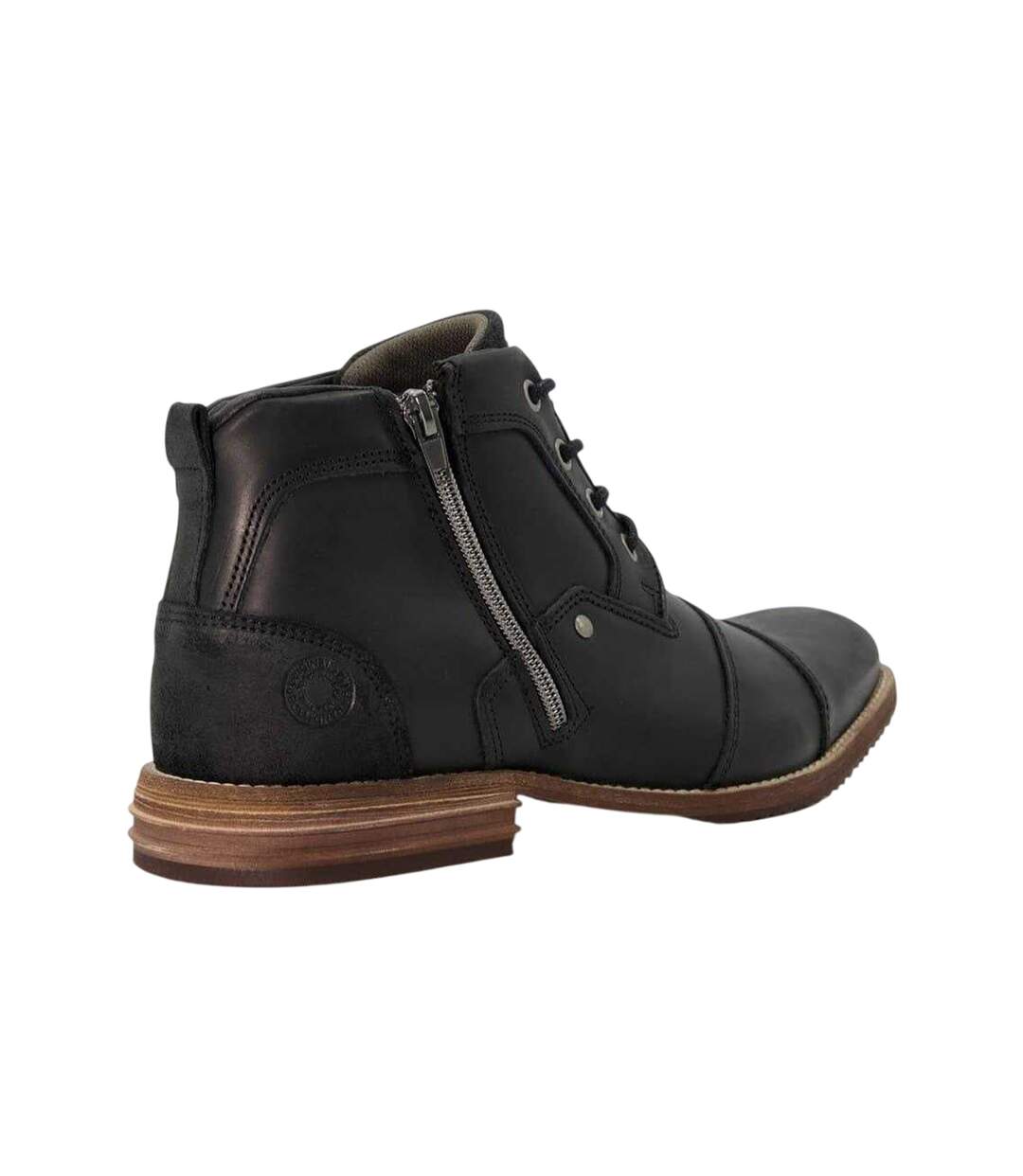 Mens Captain Leather Ankle Boots Black Dune London-2