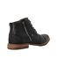 Mens Captain Leather Ankle Boots Black Dune London-2