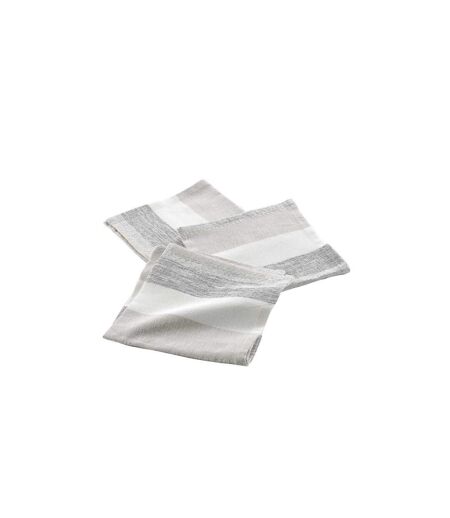 Lot de 3 Serviettes de Table Eldora 40x40cm Naturel