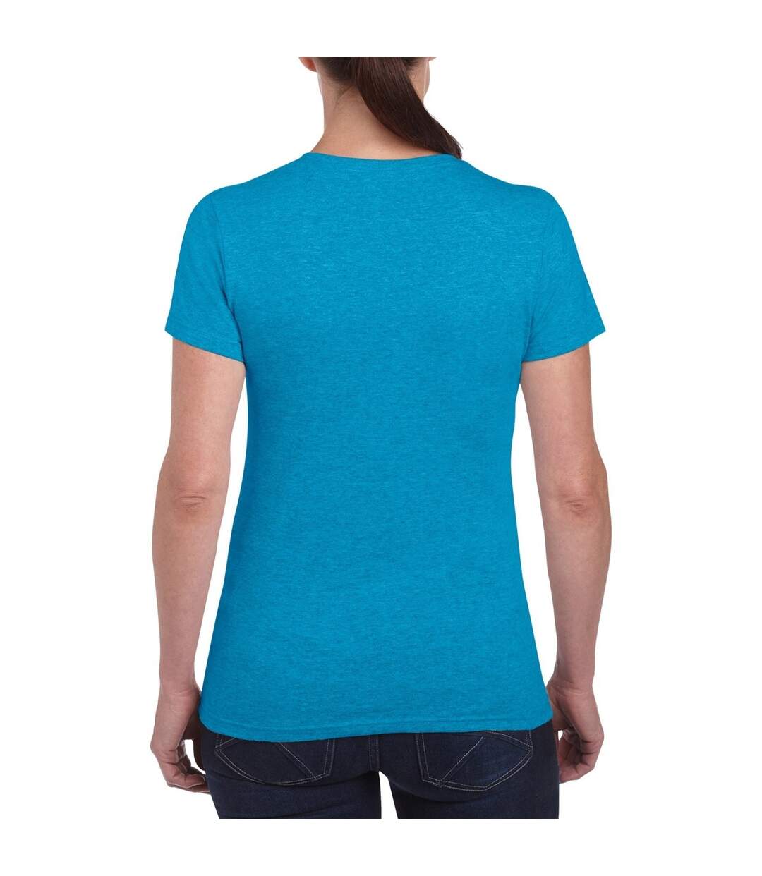 T-shirt à manches courtes coupe féminine femme saphir Gildan