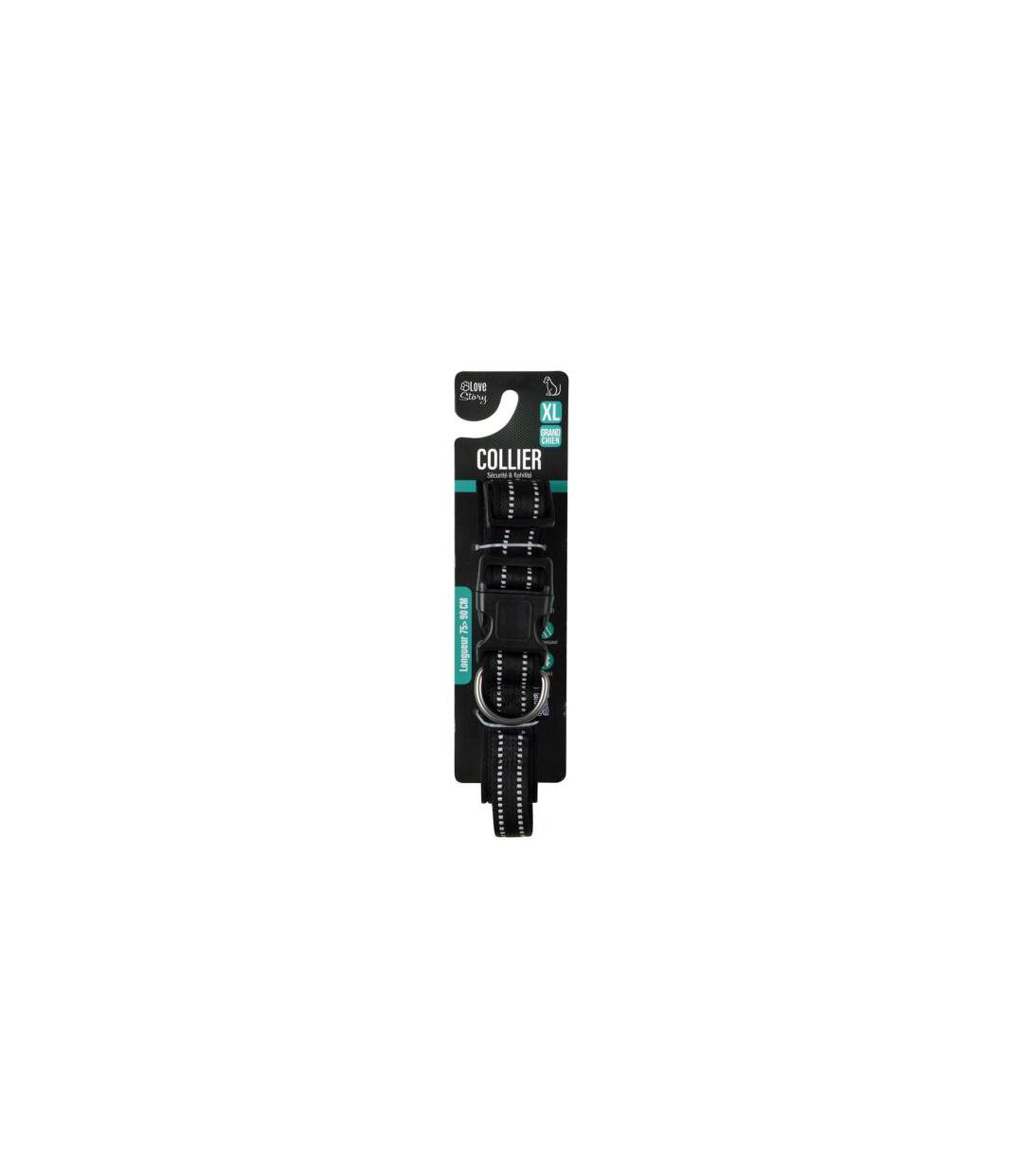 Collier Chien XL Réglable Expert 90cm Noir-4