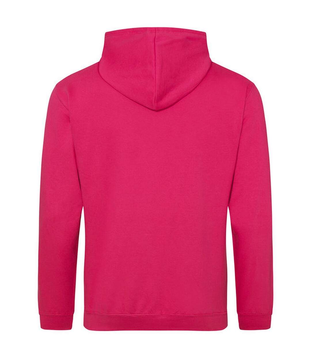 Sweat À Capuche College Adulte Rose Vif Awdis-2