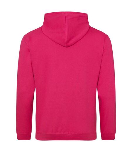 Sweat À Capuche College Adulte Rose Vif Awdis