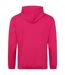 Sweat À Capuche College Adulte Rose Vif Awdis-2