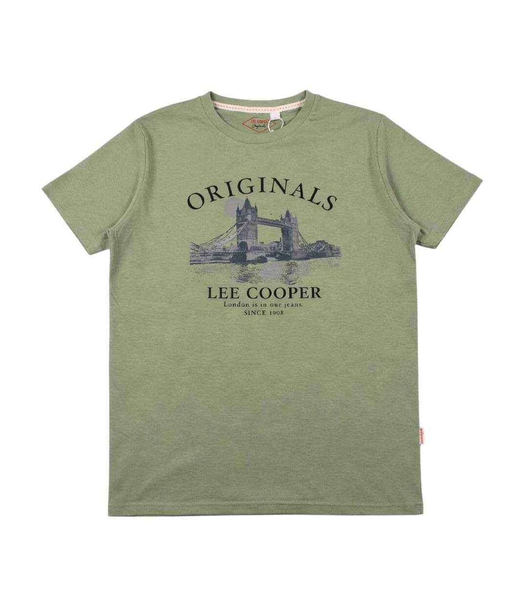 T-Shirt kaki homme lee cooper lcn820-2