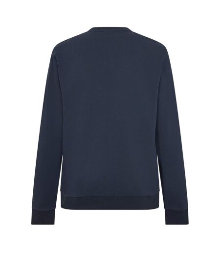 Mens Stitch Crew Neck Sweatshirt Navy Boss