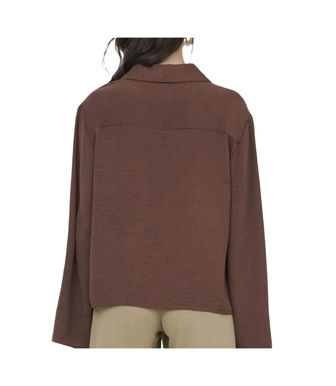 Blouse marron femme jdy eira-2