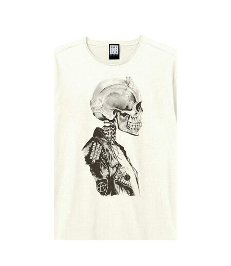 Unisex Adult Death Of Punk Rock T-shirt Vintage White Amplified