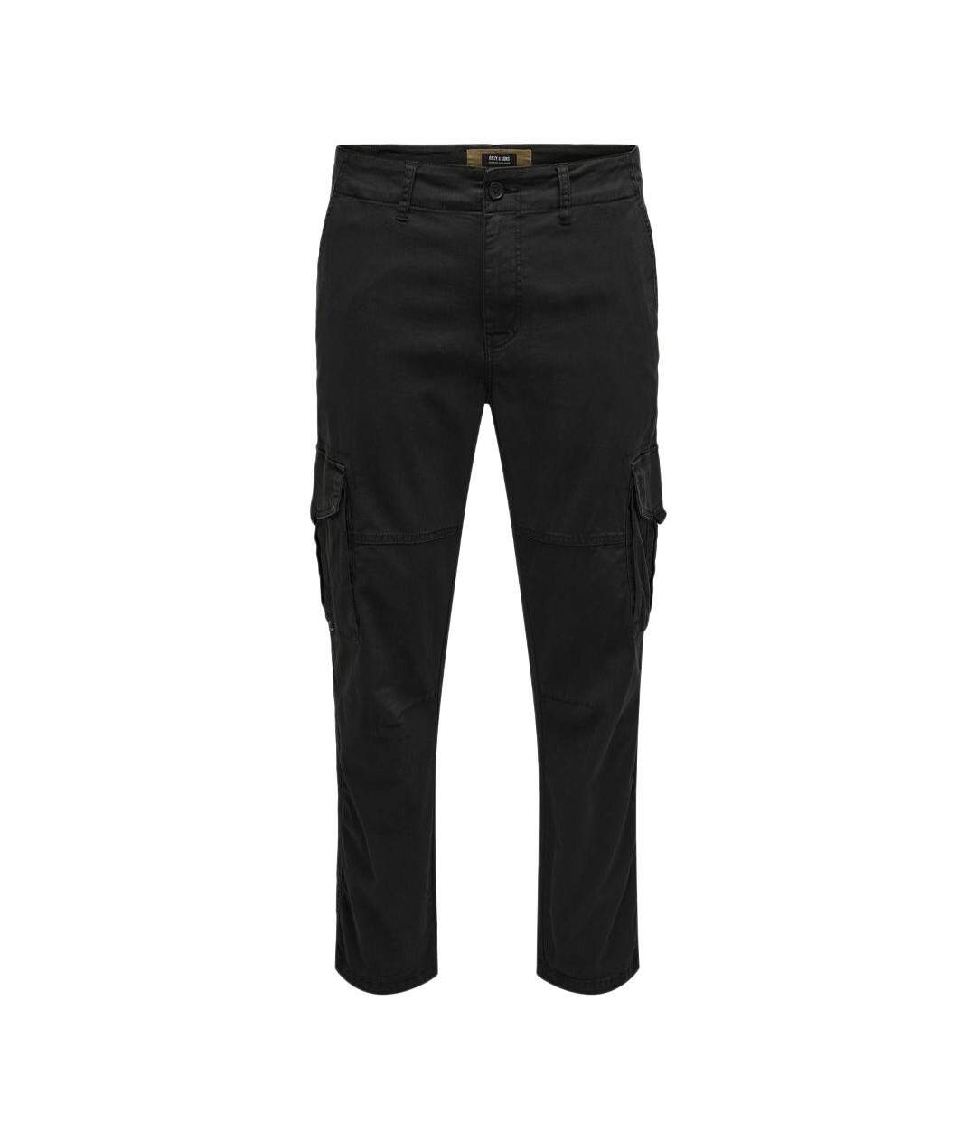 Pantalon cargo noir homme only & sons dean - w28-l32-3