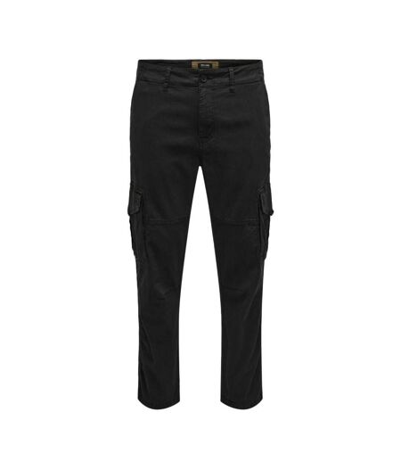 Pantalon cargo noir homme only & sons dean - w28-l32