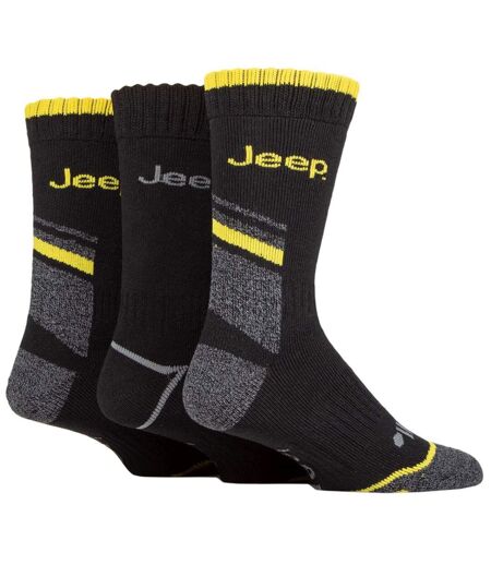 3 Pack Men's Heavy-Duty Work Boot Socks with Arch Support