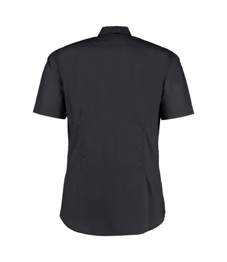 Kustom Kit Mens Short Sleeve Business Shirt (Black)