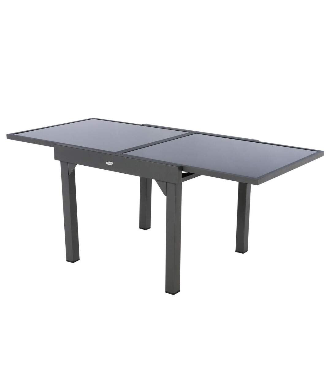 Table de jardin extensible Piazza - 8 Personnes - Gris graphite-1