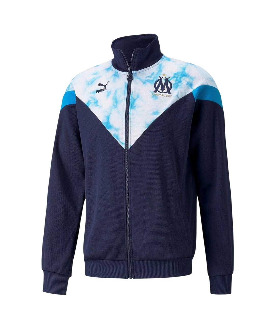 Mens Olympique De Marseille Fc Track Jacket Navy Puma-2